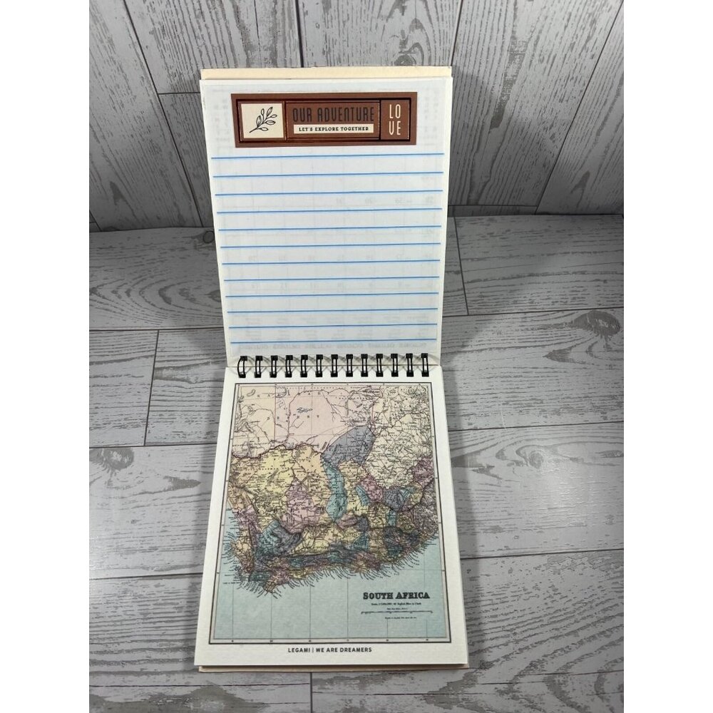 Handmade Spiral Junk Journal 4.75"x6" City Map Cover Memory Keeper - Picture 5 of 11